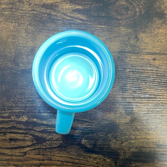 Life is Good Coffee Cup Mug | Diner Style | Flip Flops Sun Design | Turquoise - Picture 5 of 7